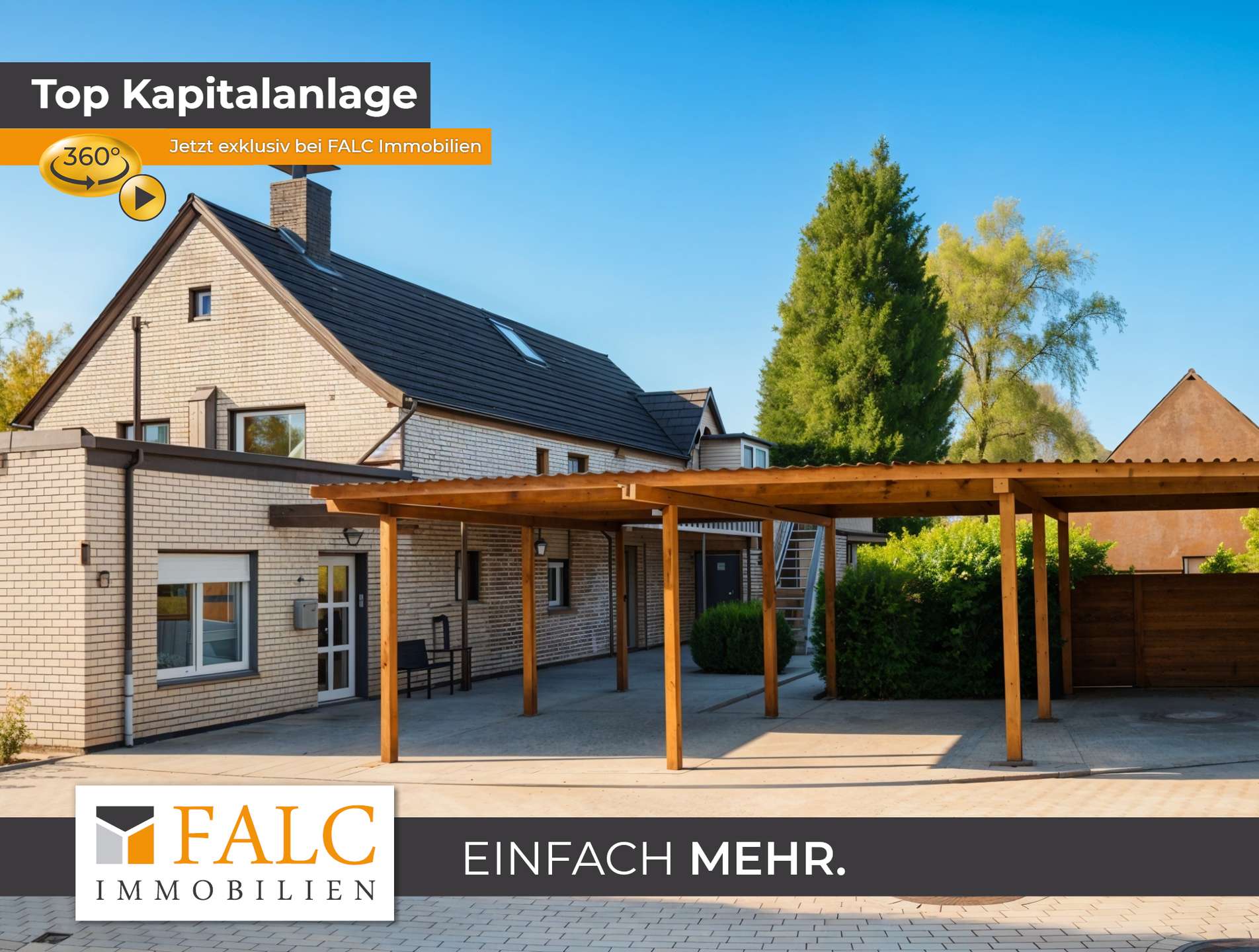 Haus Ansicht Carport